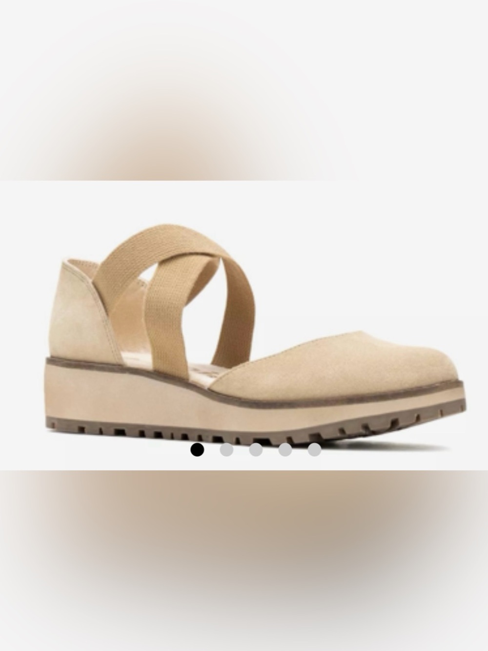 Hush Puppies Emma Cross Strap Wedge Slip On